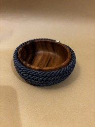 4'lü Bambu Çerez-Meyve-Kahvaltı Kasesi - Mavi