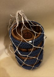 4'lü Bambu Çerez-Meyve-Kahvaltı Kasesi - Mavi