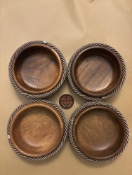 4'lü Bambu Çerez-Meyve-Kahvaltı Kasesi - Vizon