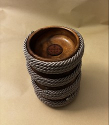 4'lü Bambu Çerez-Meyve-Kahvaltı Kasesi - Vizon