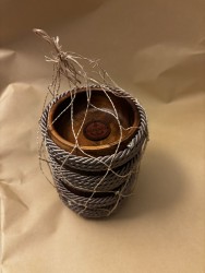 4'lü Bambu Çerez-Meyve-Kahvaltı Kasesi - Vizon