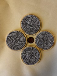 4'lü Bardak Altlığı - Vizon