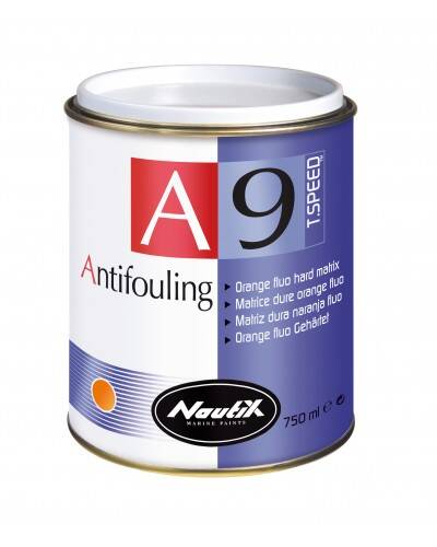 Nautix Paints - A9 T-Speed Fosforlu Salma ve Pala İçin Zehirli Boya Turuncu 0,75 lt