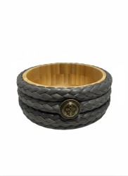 Bambu Çerez-Meyve-Kahvaltı Sunum Kasesi - Gri 