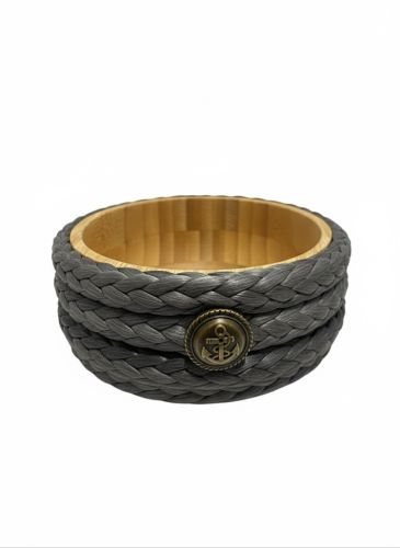 Almare - Bambu Çerez-Meyve-Kahvaltı Sunum Kasesi - Gri 