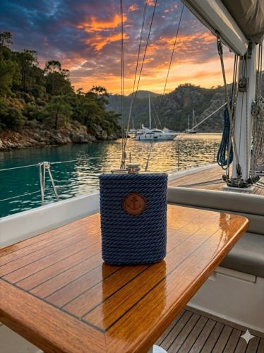 Almare - Cep Matarası (10oz) Paslanmaz Çelik - Mavi