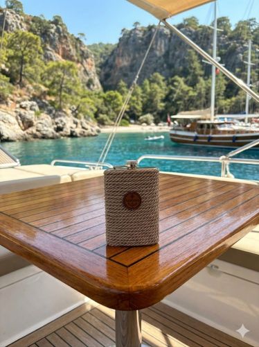 Almare - Cep Matarası (10oz) Paslanmaz Çelik - Vizon