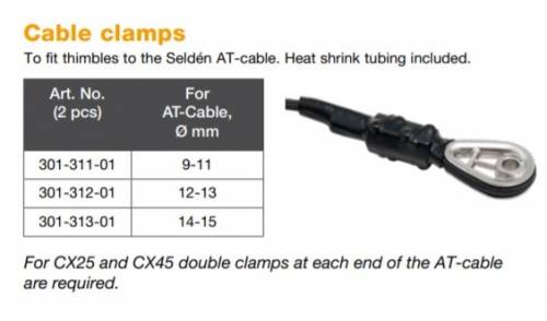 Seldén Mast - CX Sarma Ssitemi İçin Clamp Kit Ø12-13mm