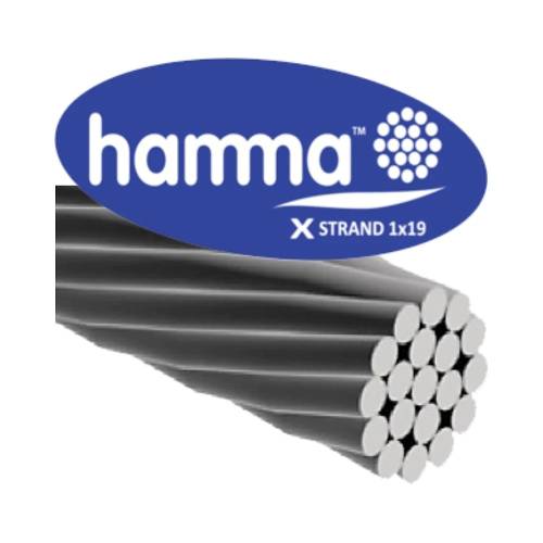 Hamma - Hamma Paslanmaz Celik Halat 10 mm 1X19