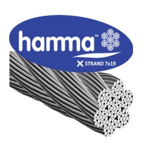 Hamma - Hamma Paslanmaz Celik Halat 8 mm 7X19