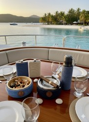 Rüzgar Korumalı Basmalı Marin Küllük - Mavi