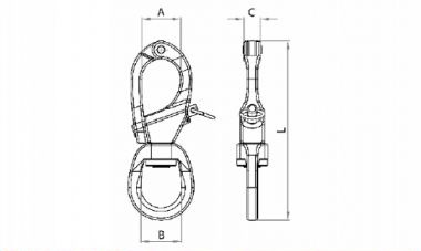 Snap Shackle (Top Open) 1 - 2