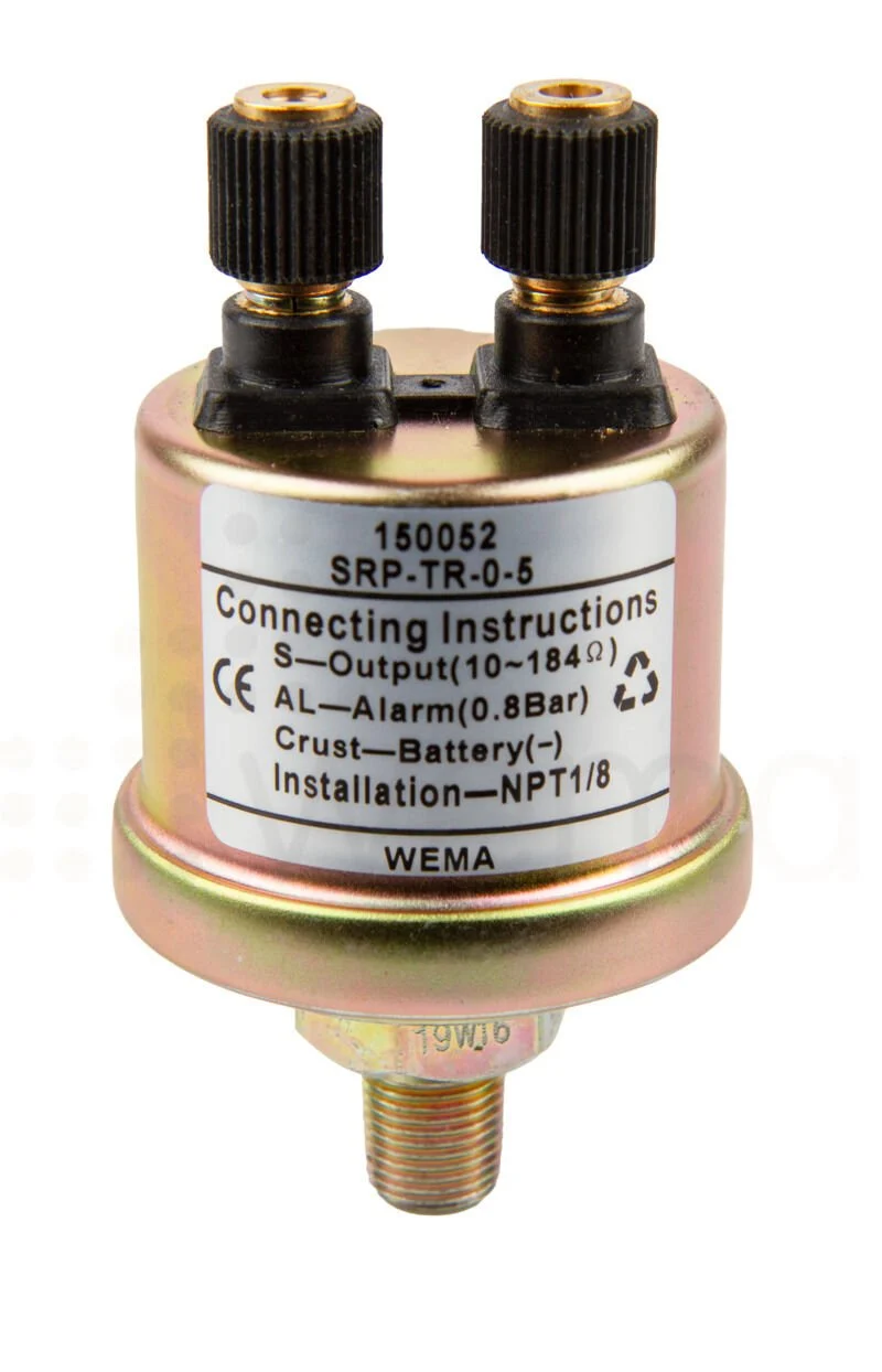 Yağ Basınç Sensörü Dual Alarmlı 10 Bar 1/8''-27NPT - 1